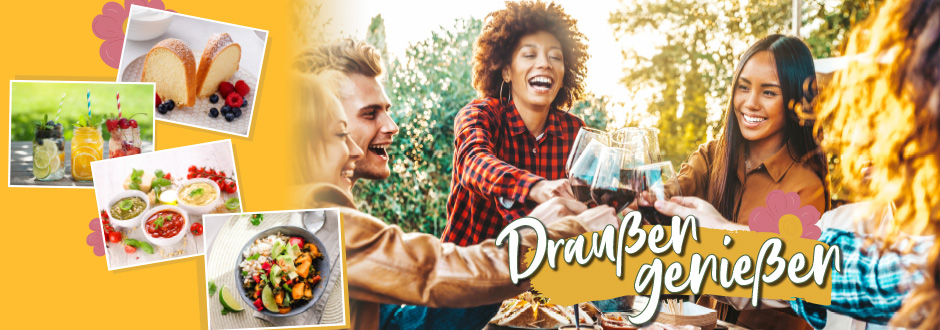 Banner zum Sortimentsthema »Draußen genießen«