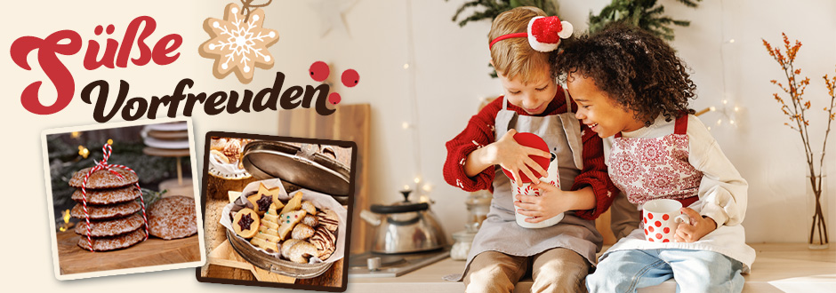 Banner zum Sortimentsthema »Süße Vorfreuden«