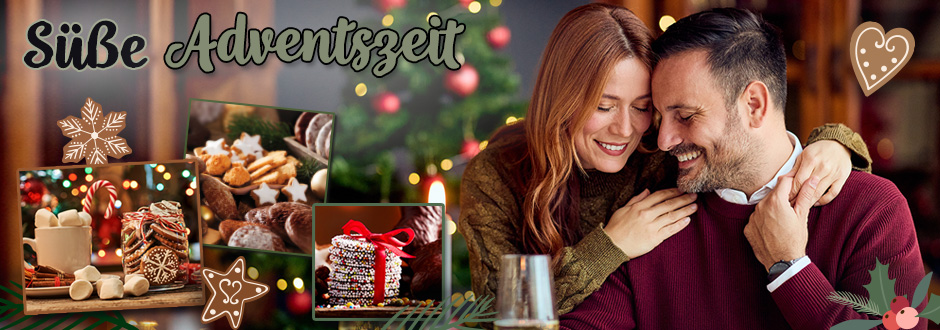 Banner zum Sortimentsthema »Süße Adventszeit«