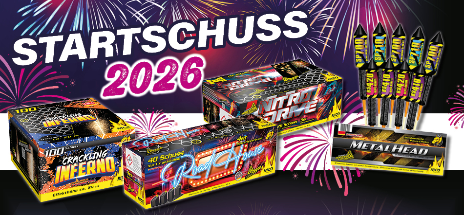 Startschuss 2026! Zum Thema mit den Feuerwerksartikel-Angeboten