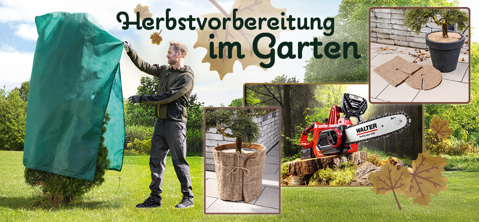 Herbstvorbereitung im Garten. Zum Thema mit den Garten-Angeboten