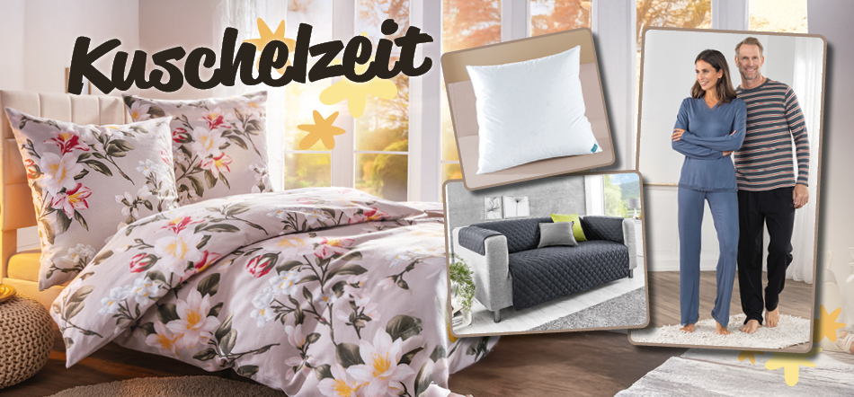 Kuschelzeit. Zum Thema mit den Bettwäsche-Angeboten