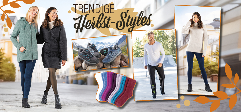 Trendige Herbst Styles! Zum Thema mit den Herbst-Mode-Angeboten