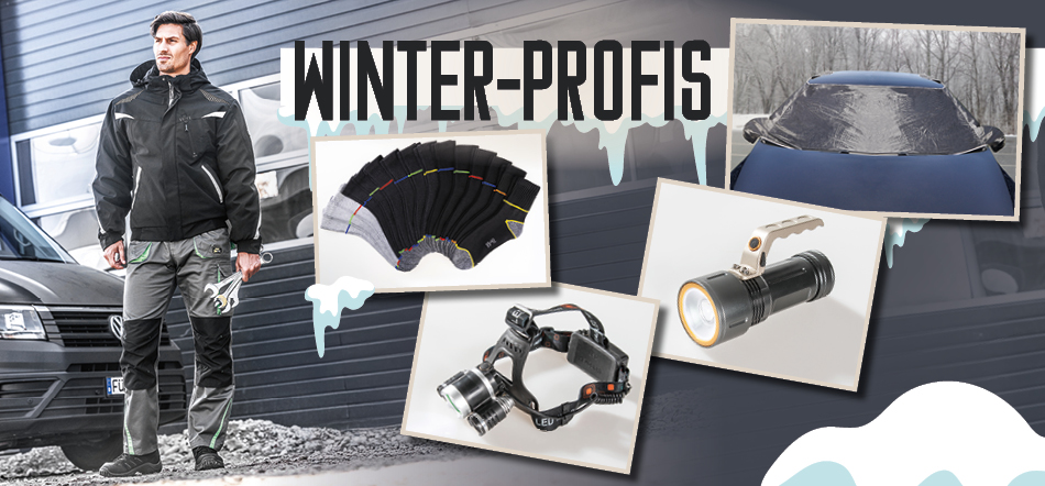 Winter-Profis. Zum Thema mit den KFZ-Zubehör-Angeboten