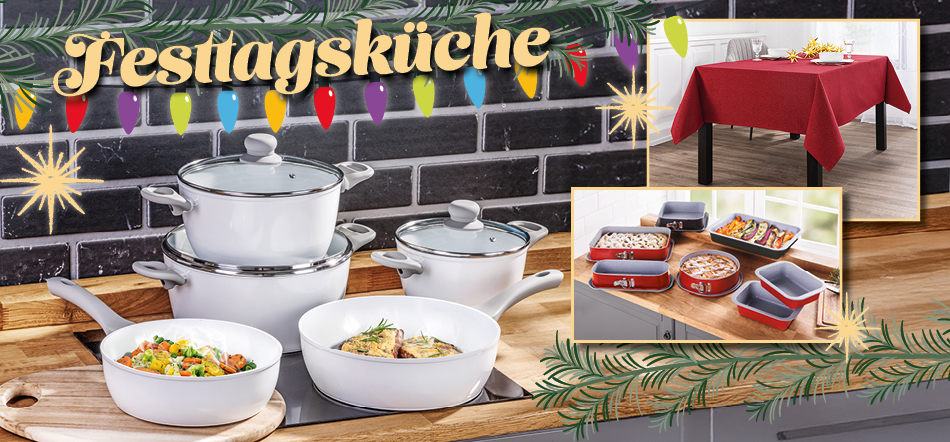Festtagsküche. Zum Thema mit den Küchen-Angeboten