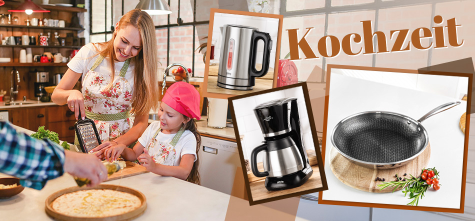 Kochzeit. Zum Thema mit den Küchenartikel-Angeboten
