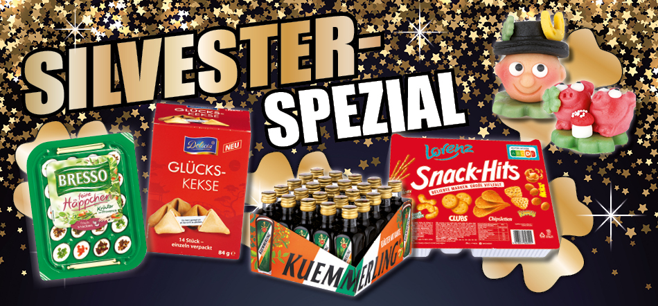 Silvester Spezial. Zum Thema mit denSilvesterartikel-Angeboten