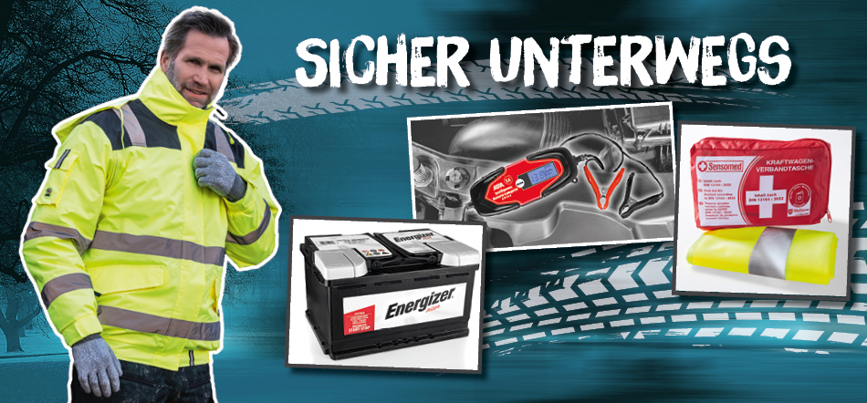 Sicher unterwegs. Zum Thema mit den KFZ-Zubehör-Angeboten