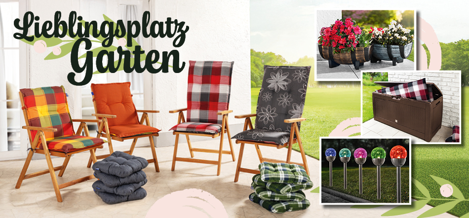 Lieblingsplatz Garten. Zum Thema mit den Garten-Angeboten