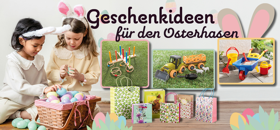 Geschenkideen für den Osterhasen. Zum Thema mit den Oster-Angeboten