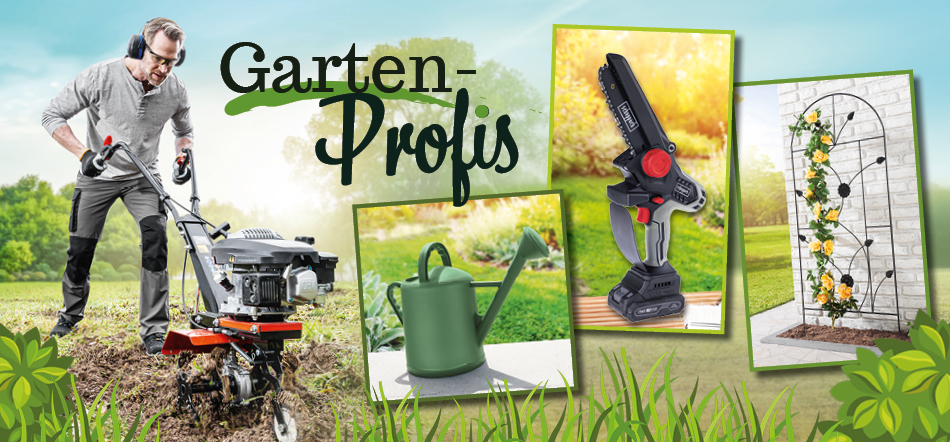 Garten-Profis. Zum Thema mit den Garten-Angeboten