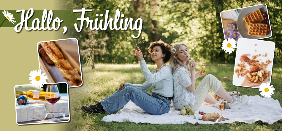 Hallo Frühling. Zum Thema mit den Angeboten