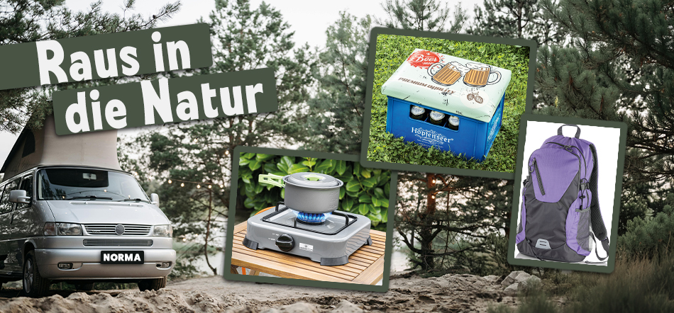 Raus in die Natur. Zum Thema mit den Outdoor-Angeboten