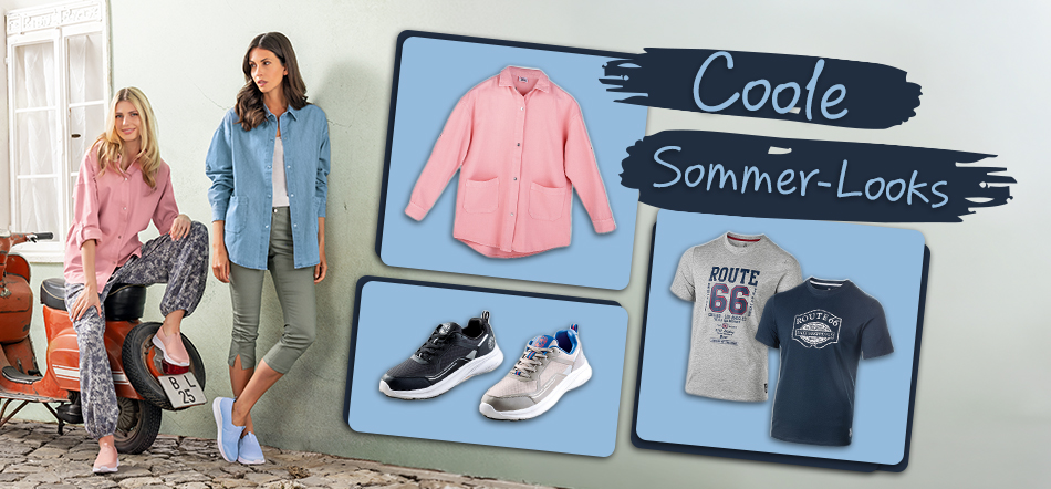 Coole Sommer Looks. Zum Thema mit den Modeartikel-Angeboten