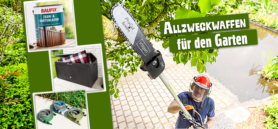 Allzweckwaffen für den Garten. Zum Thema mit den Garten-Angeboten