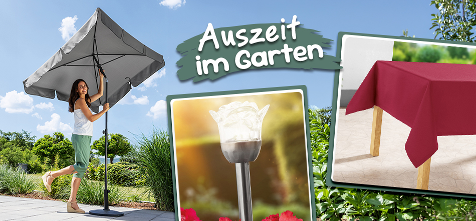 Auszeit im Garten. Zum Thema mit den Garten-Angeboten