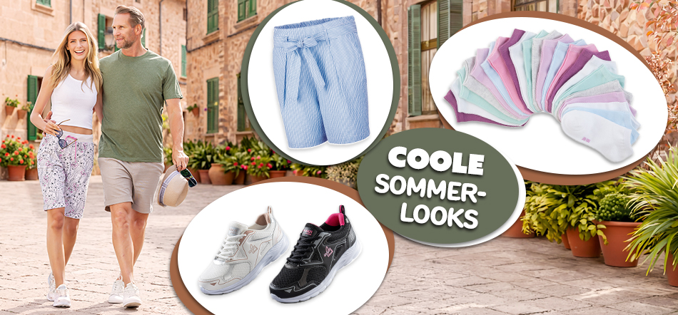 Coole Sommerlooks. Zum Thema mit den Modeartikel-Angeboten