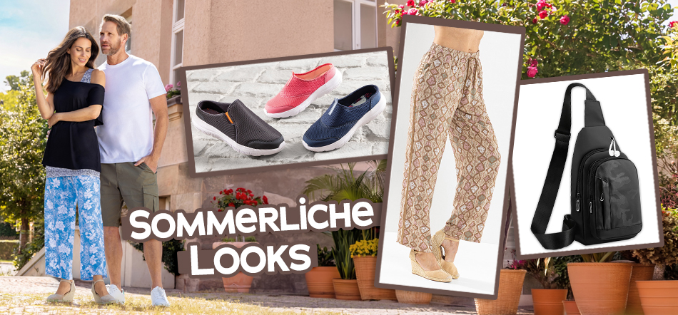 Sommerliche Looks. Zum Thema mit den Modeartikel-Angeboten