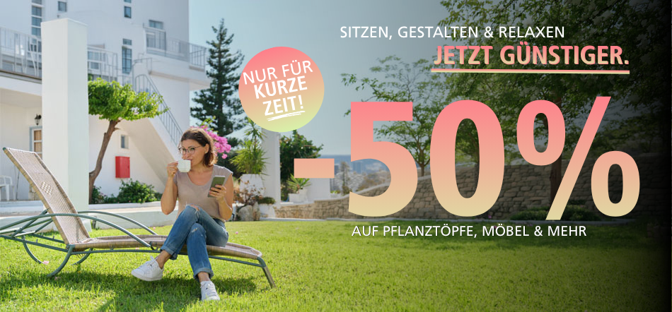  Loungen, einzäunen & relaxen – -50%! 