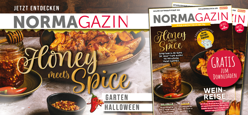 NORMAgazin entdecken. Zum digitalen Prospekt NORMAgazin September/Oktober (möglicherweise nicht vollständig barrierefrei)