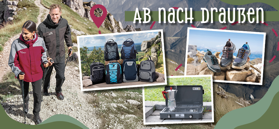 Ab nach draußen! Zum Thema mit den Outdoor-Angeboten