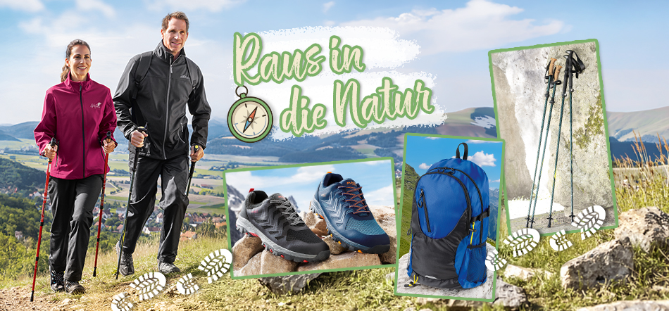 Raus in die Natur. Zum Thema mit den Outdoor-Angeboten