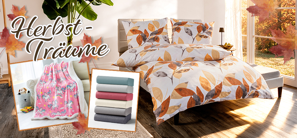 Herbstträume. Zum Thema mit den Schlafzimmer-Angeboten