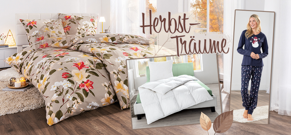 Herbstträume. Zum Thema mit den Schlafzimmer-Angeboten