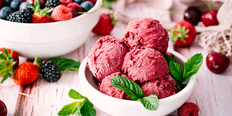 Frischkäse-Eis