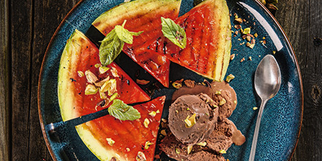 Gegrillte Melone