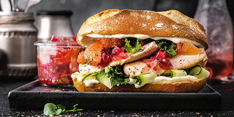 Lachs-Burger