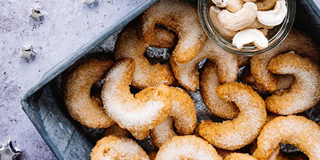 Cashew-Kipferl