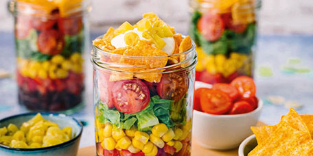 Scharfer Schichtsalat
