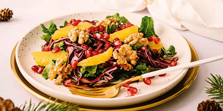 Rotkohl-Romanasalat