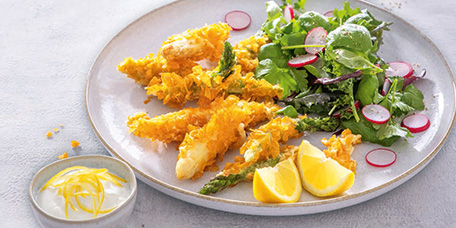 Spargel-Tempura