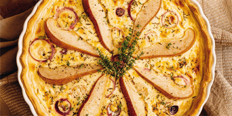 Tarte mit Birne & Zwiebeln