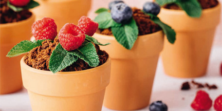 Blumentopf-Cupcakes