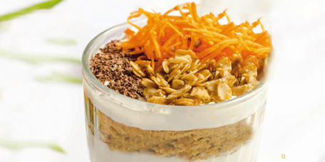 Karottenkuchen-Schichtdessert