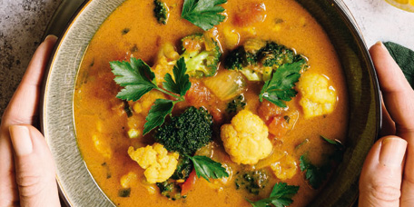 Blumenkohl-Brokkoli-Curry