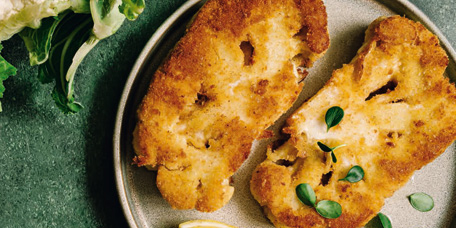 Blumenkohlschnitzel aus dem Ofen