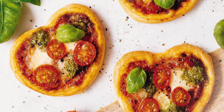 Herzige Minipizzen