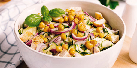 Zucchini-Kichererbsen-Salat