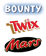 Bounty/Twix/Mars