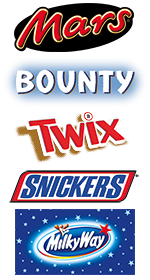 Marke »Mars/ Twix/ Bounty/ Snickers«