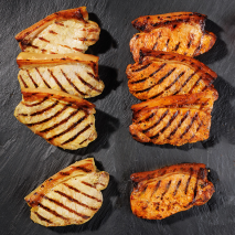 Schweine-Krustensteaks