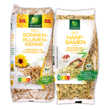 Bio-Sonnenblumenkerne XXL / Hanfsamen