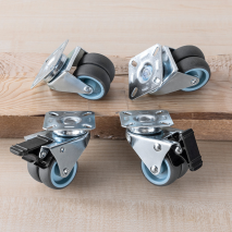Doppel-Lenkrollen-Set 4tlg.