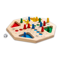 Holz-Spiel Ludo