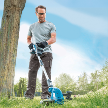 2in1 20 V AkkuRasentrimmer-Set mit 2 Akkus