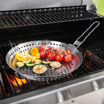 Edelstahl-Grillpfanne